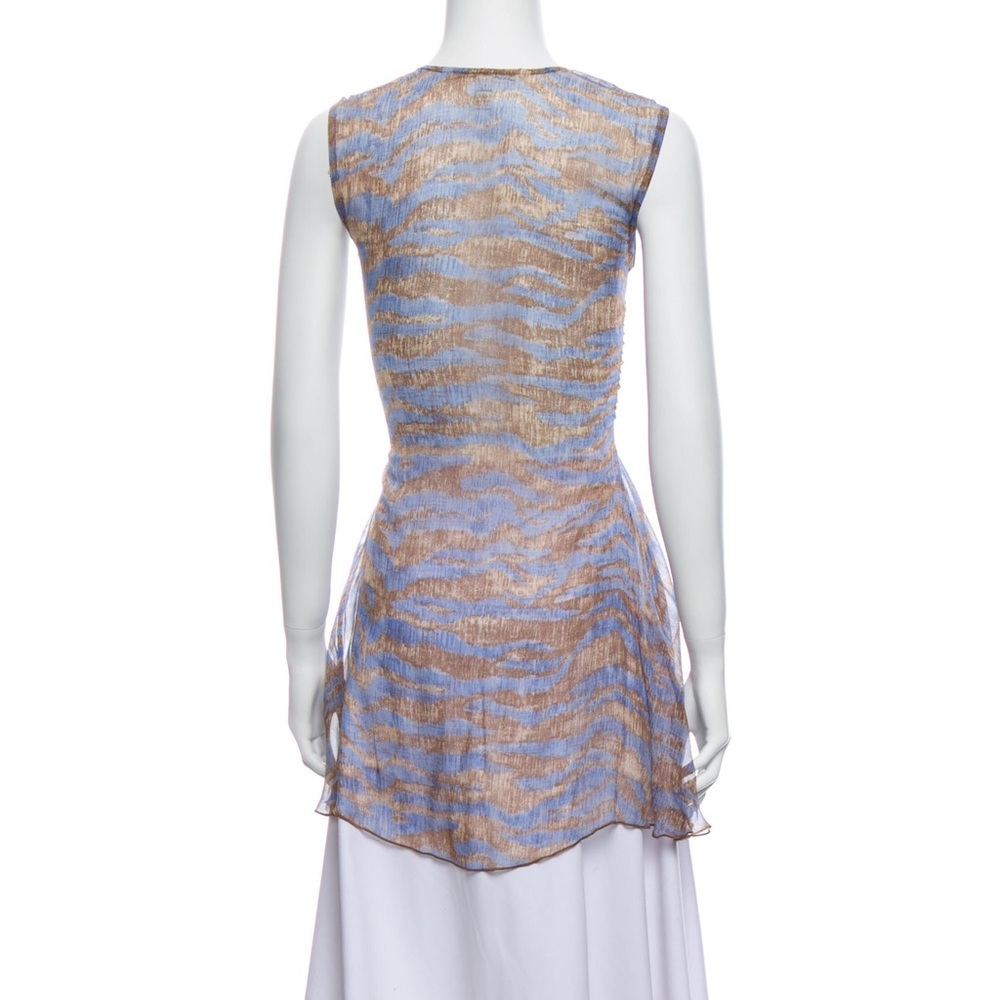 DVF Silk Print Wrap Top - Picture 7 of 7